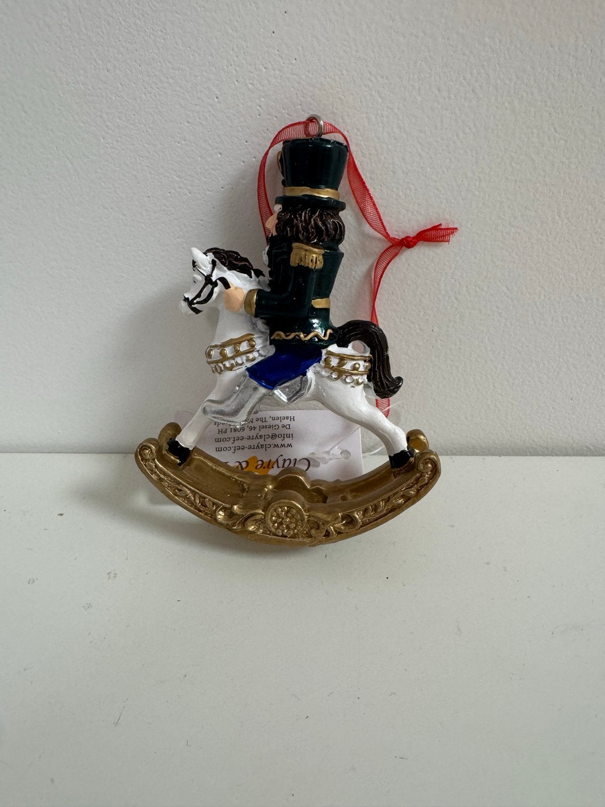 Voor in de kerstboom notenkraker op paard 7x2x10, Verzenden, Nieuw
