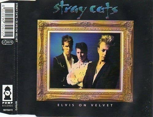 Stray Cats – Elvis On Velvet CD Single 1992 💿, Cd's en Dvd's, Cd Singles, Verzenden, Zo goed als nieuw, Rock en Metal