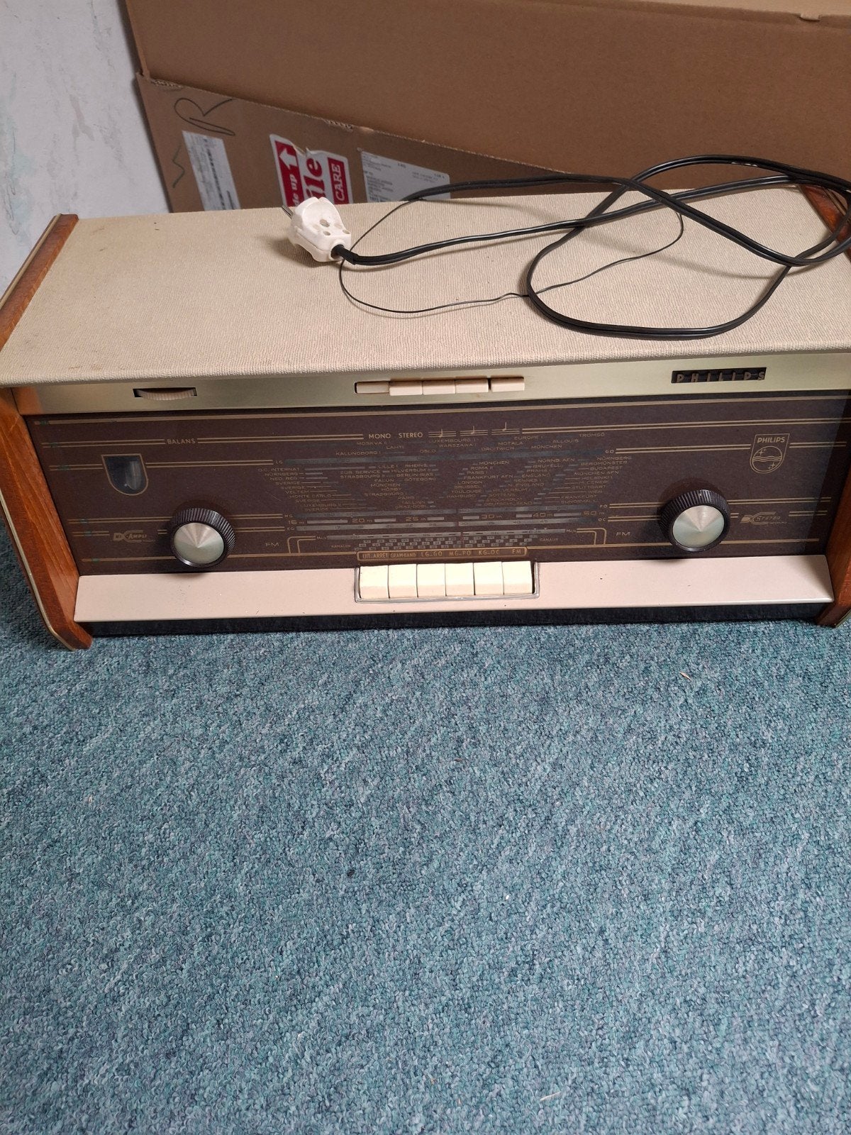 Vintage Philips Radio - Klassieke Wereldontvanger, Ophalen, Gebruikt, Wereldontvanger