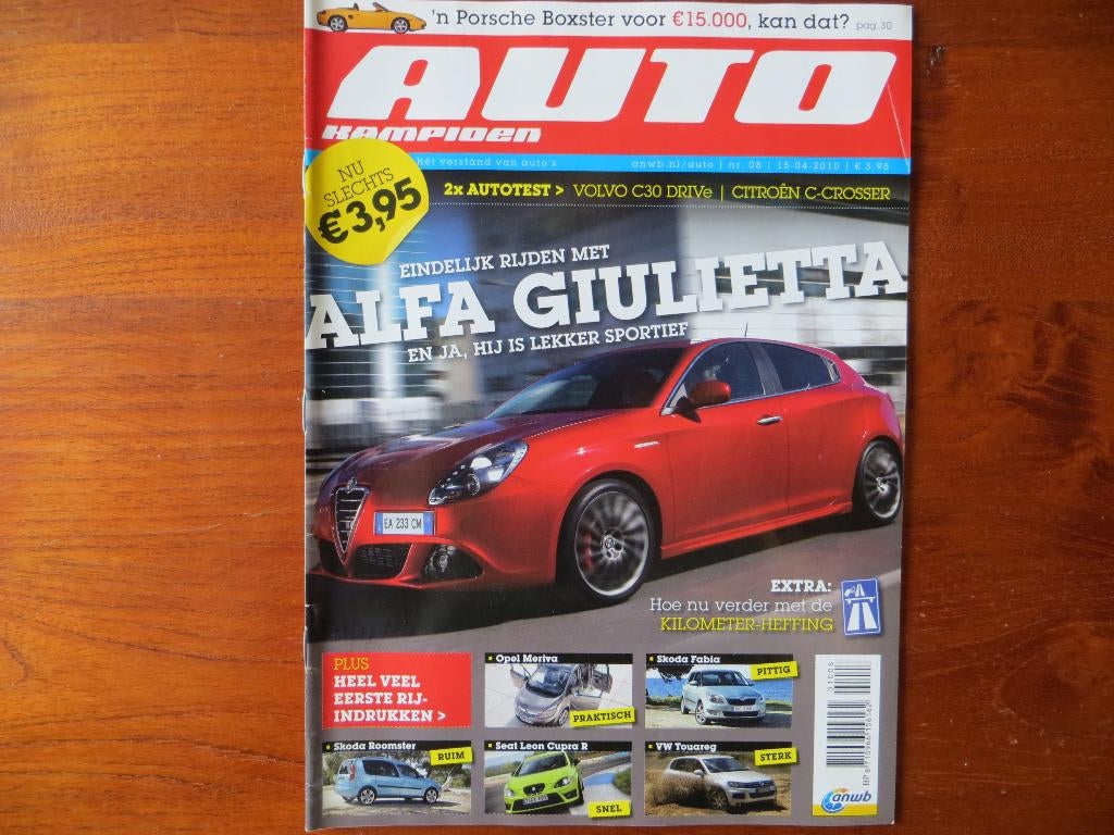 Autokampioen 8 2010 Giulietta, Fabia, Saab 900 Cabrio, RS500, Ophalen of Verzenden, Nieuw, Ford