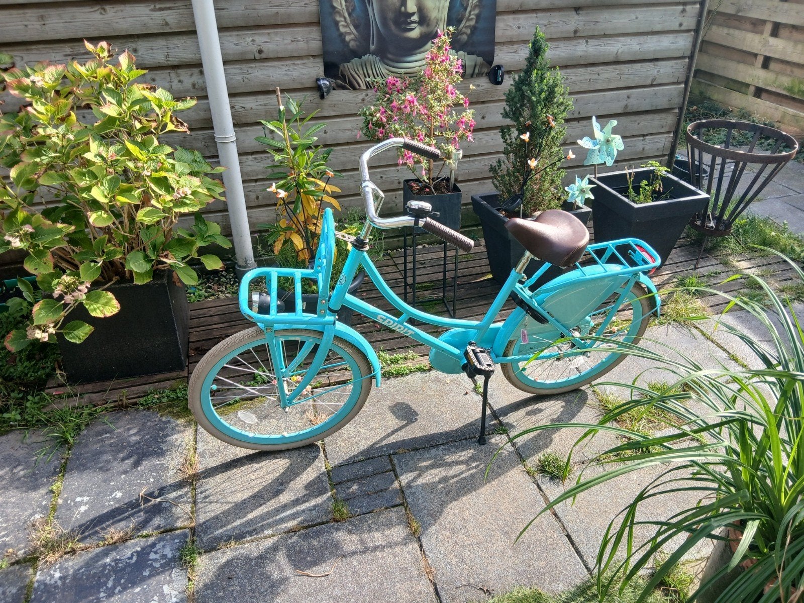 Spirit transportfiets - Turquoise - Gebruikt, Ophalen, Zo goed als nieuw, Terugtraprem, Overige merken