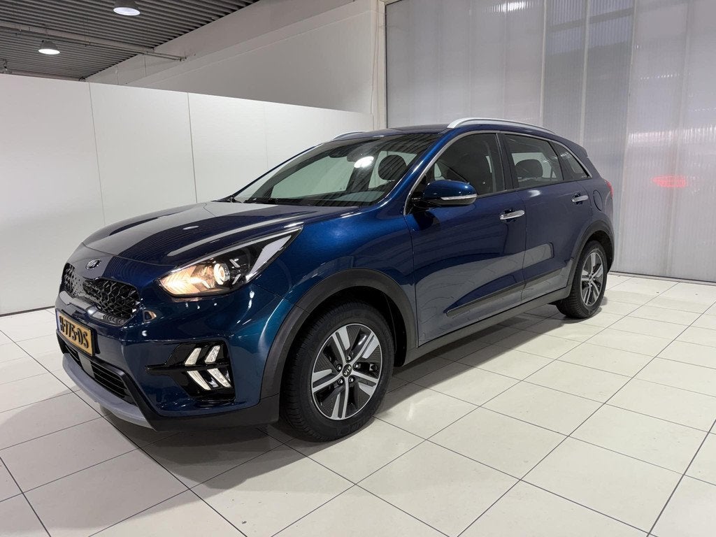Kia Niro 1.6 GDi Hybrid DynamicLine Apple Carplay/Android Au, Auto's, Kia, Gebruikt, Euro 6, 2 kWh, Blauw