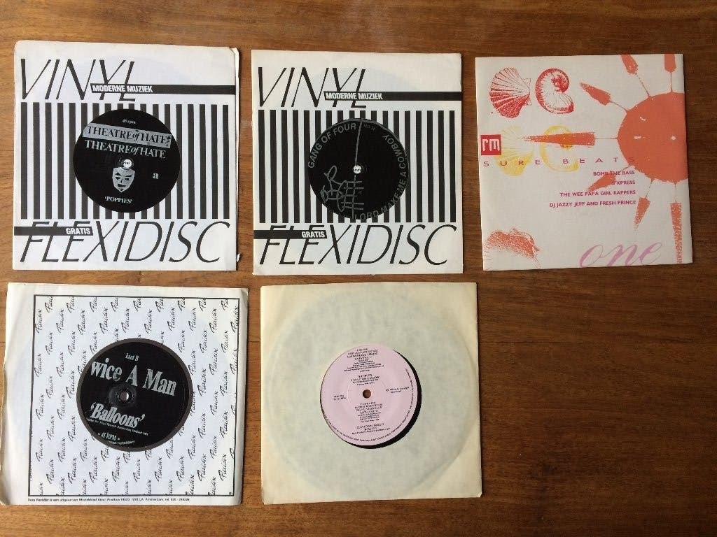 Flexidiscs jaren 80 popbladen alternatieve muziek bands 7”, Cd's en Dvd's, Vinyl Singles, Limited edition, Overige genres, 7 inch