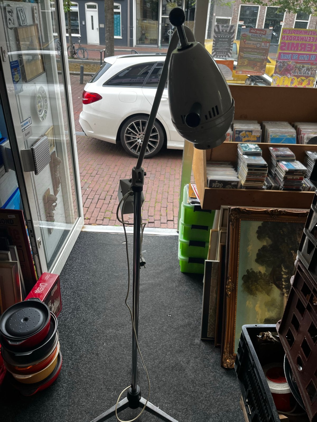 Vintage Medische Lamp op Statief - Adr. van der Kuip N.V., Ophalen of Verzenden