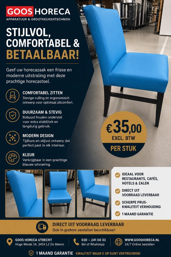 horeca stoel, Ophalen, Nieuw zonder verpakking, Meubilair
