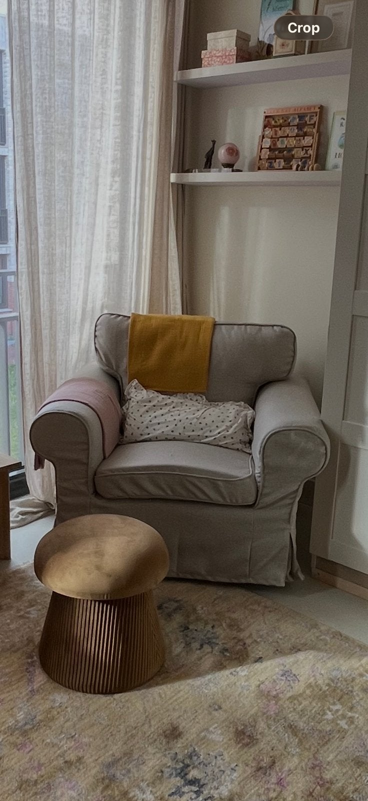 Fauteuil ektorp ikea, Huis en Inrichting, Fauteuils, Ophalen, Gebruikt, 75 tot 100 cm