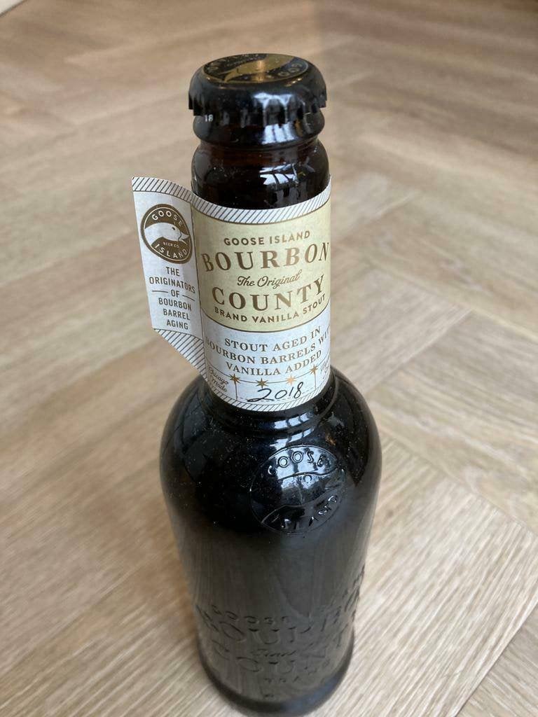 Goose Island Bourbon County Brand Vanilla Stout 2018 BCBS, Verzamelen, Ophalen of Verzenden, Nieuw, Flesje(s), Overige merken