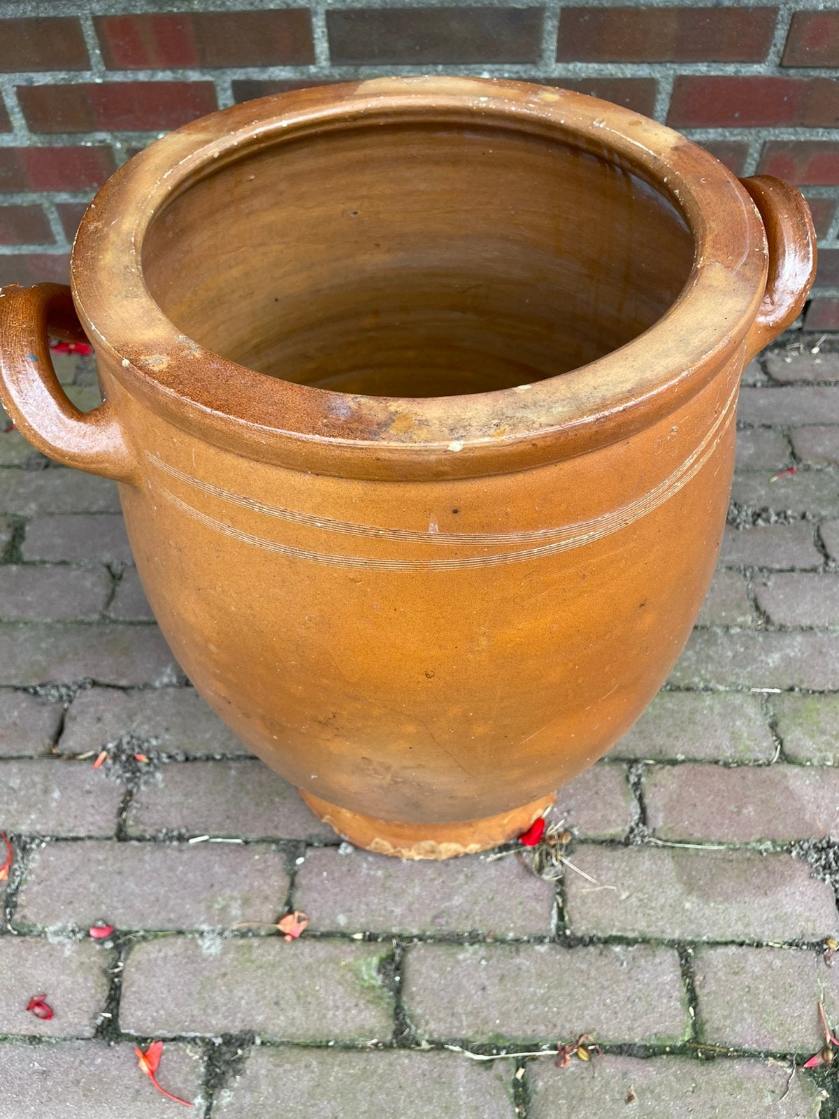 Keulse pot, Tuin en Terras, Bloempotten, Ophalen, Rond, Zo goed als nieuw, Aardewerk