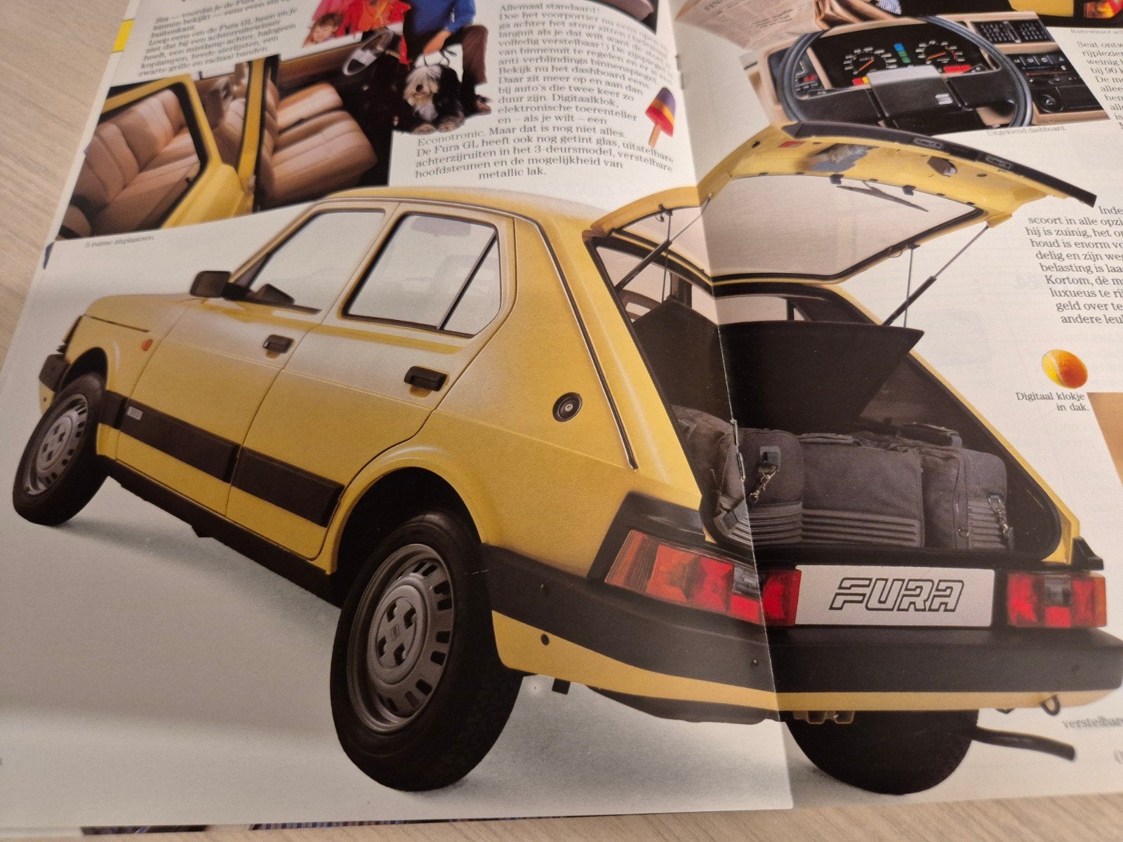 1984 Nederlands Seat Fura folder 3 en 5 deurs óók kleuren, Ophalen of Verzenden, Zo goed als nieuw, Overige merken