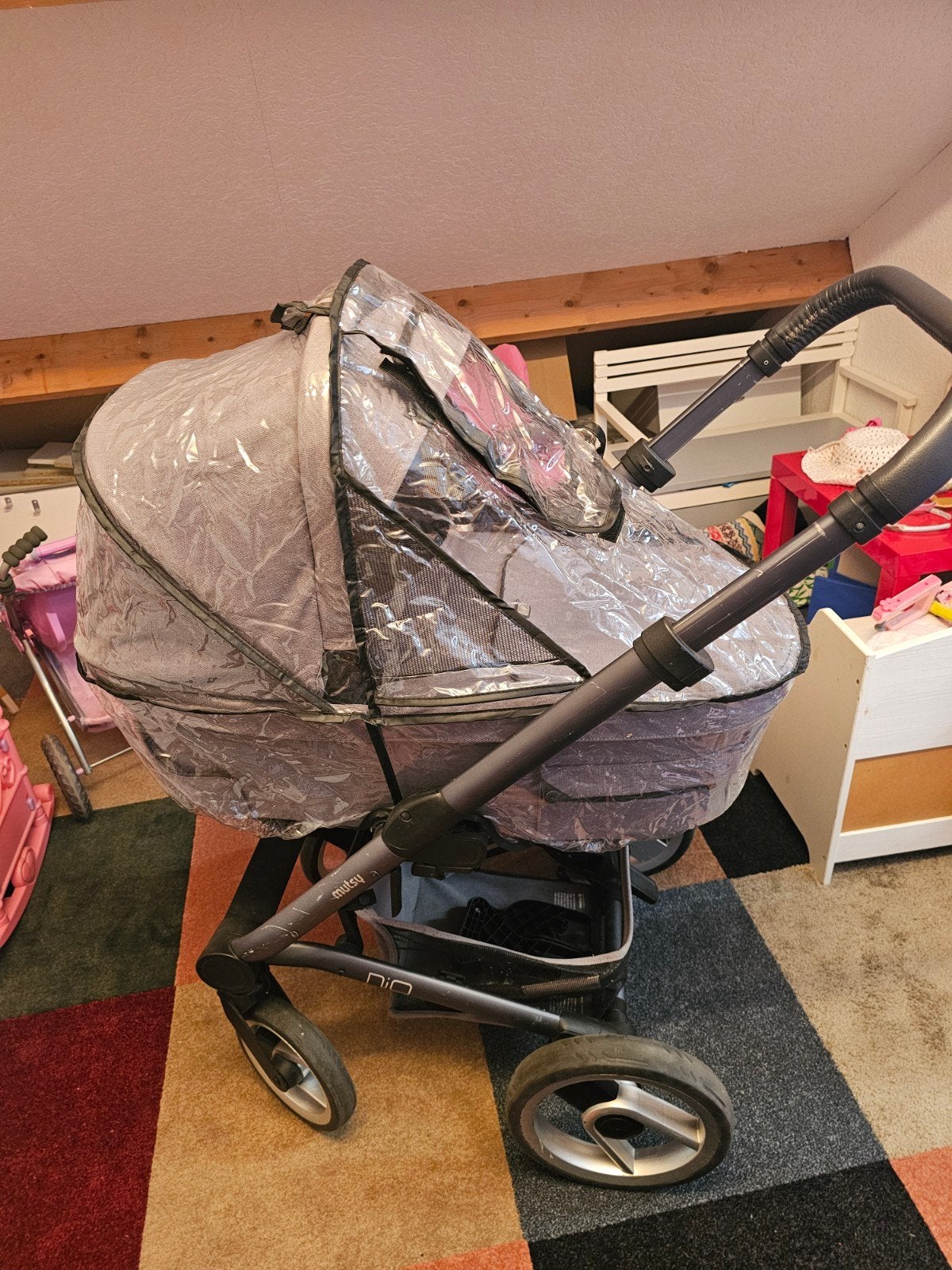 Mutsy Nio Inspire complete kinderwagen met reiswieg en zitje, Ophalen, Gebruikt, Verstelbare duwstang, Combiwagen