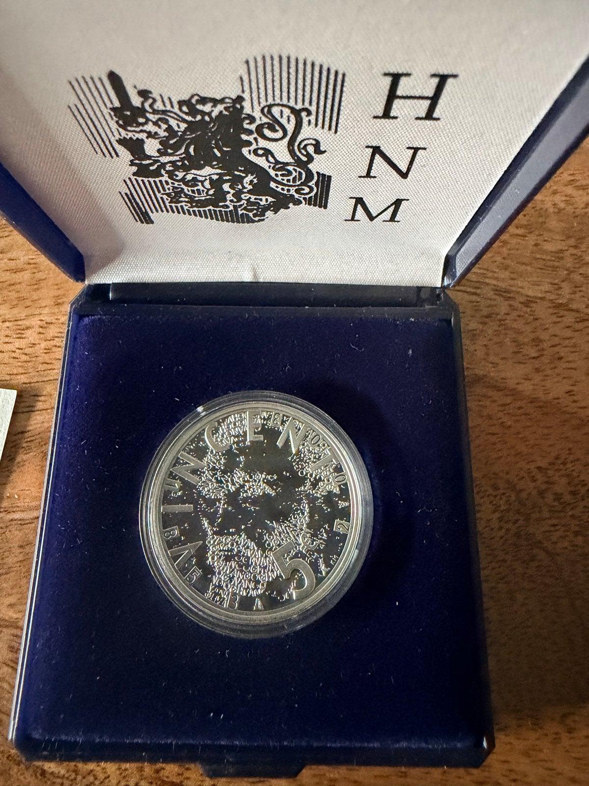 Zilveren 5 Euro Hedenkingsmunt 2003 - Vincent van Gogh, Koningin Beatrix, Zilver, Euro's, Ophalen of Verzenden