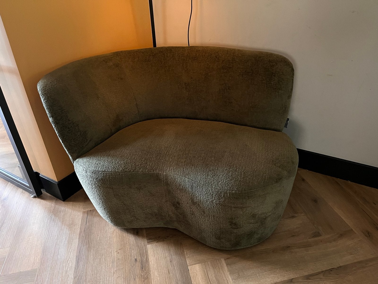 Stijlvolle groene fauteuil - Zo goed als nieuw, Ophalen, Overige kleuren, Zo goed als nieuw, Eén