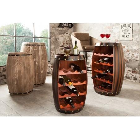 Invicta Interior Weinfass Bar BODEGA - Shabby Chic Coffee, Ophalen, Nieuw, Hout, 5 tot 15 flessen