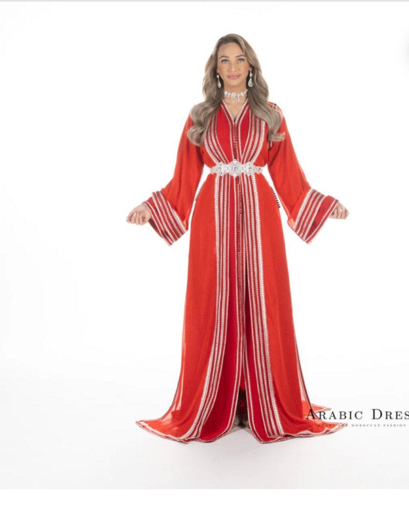 Nieuwe Marokkaanse jurk kaftan Caftan takchita, Ophalen of Verzenden, Zo goed als nieuw, Overige typen