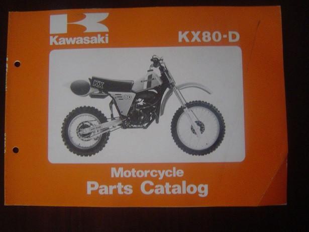 KAWASAKI KX80 D 1980 parts catalogue KX 80 D KX80D D1, Motoren, Handleidingen en Instructieboekjes, Kawasaki, Ophalen of Verzenden