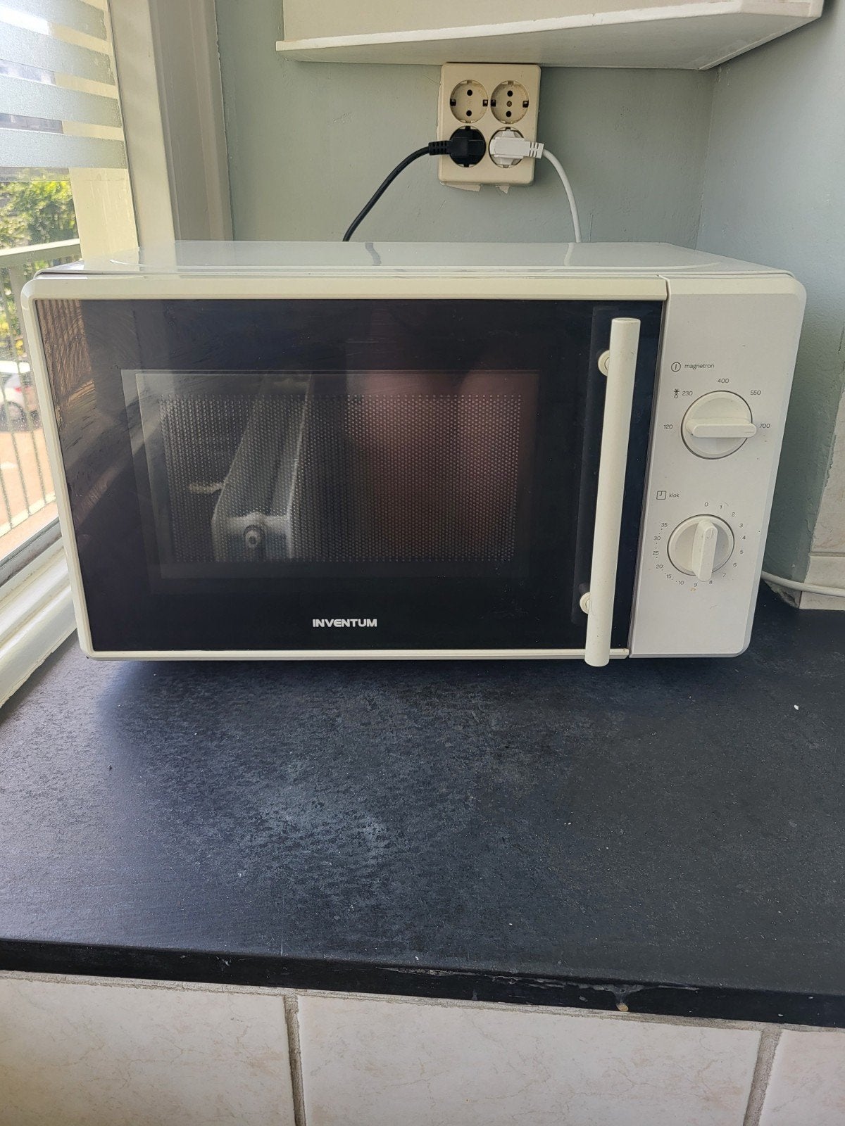 Inventum MN205S Witte Magnetron - Perfect werkend, Ophalen, Gebruikt, Minder dan 45 cm, Magnetron