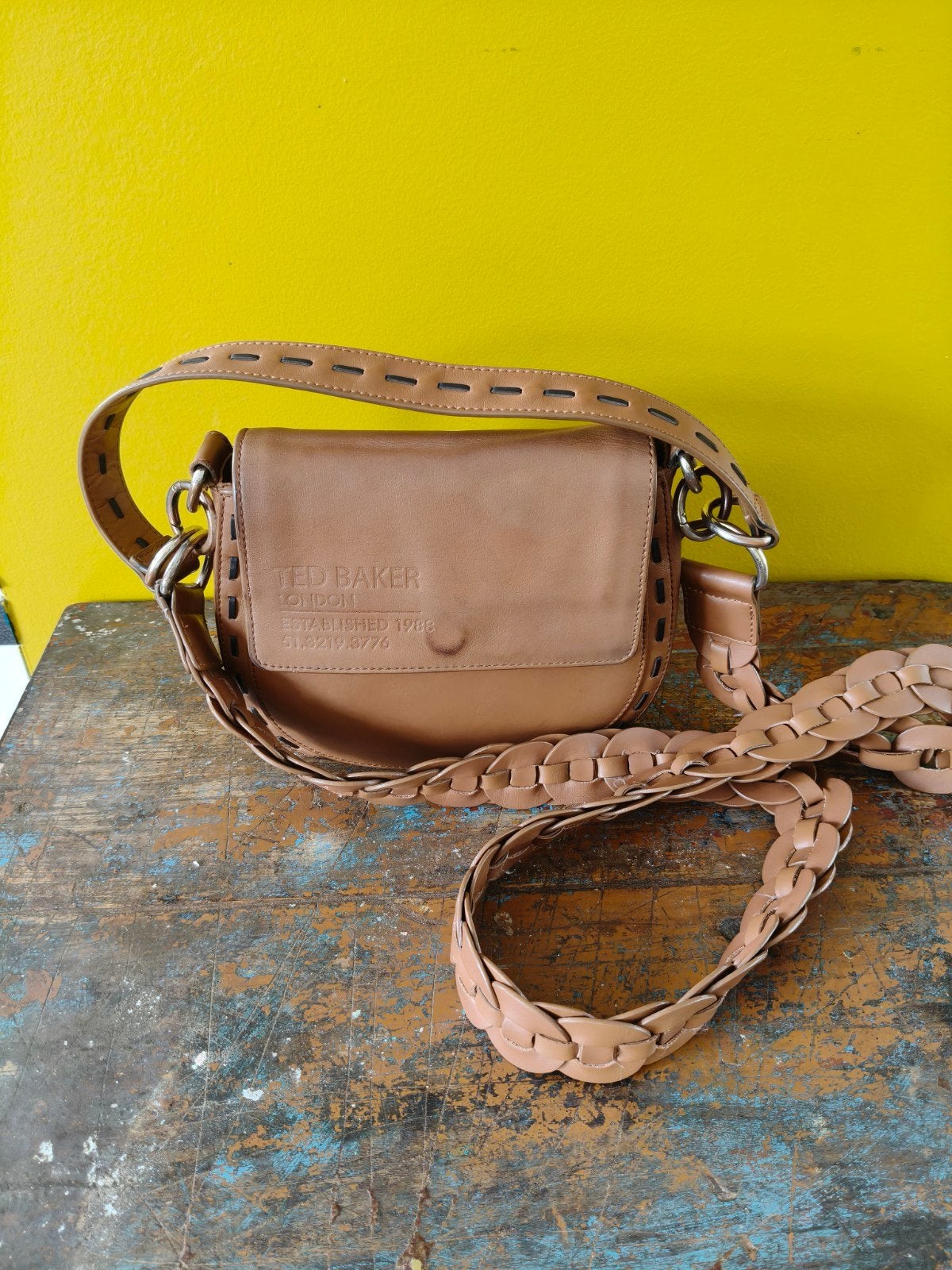 Ted Baker Darcell Zadeltas - Bruin, Sieraden, Tassen en Uiterlijk, Tassen | Damestassen, Ophalen of Verzenden, Gebruikt, Bruin