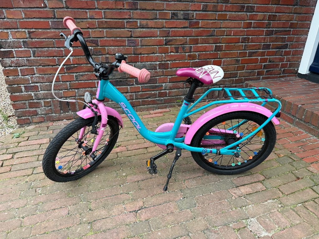 Scool meisjes fiets 18 inch, Ophalen, Gebruikt, 18 inch