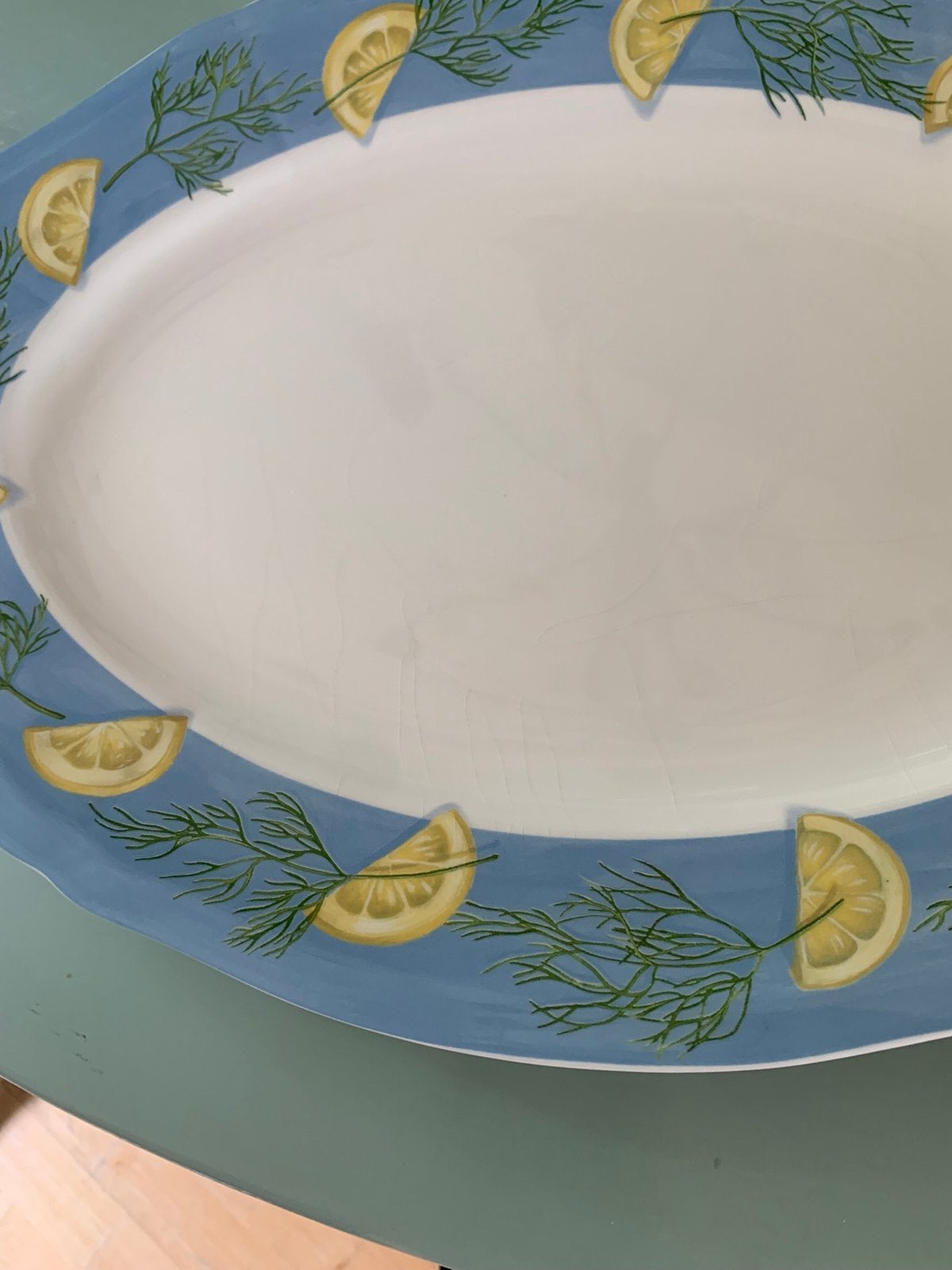 Gien servies Belle Île serveerschaal 45 x 33 cm, Antiek en Kunst, Ophalen