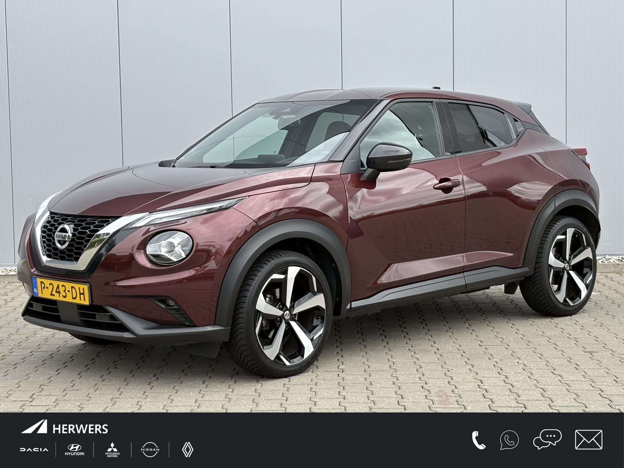 Nissan Juke 1.0 DIG-T N-Design / Leder-stof bekleding / Airc