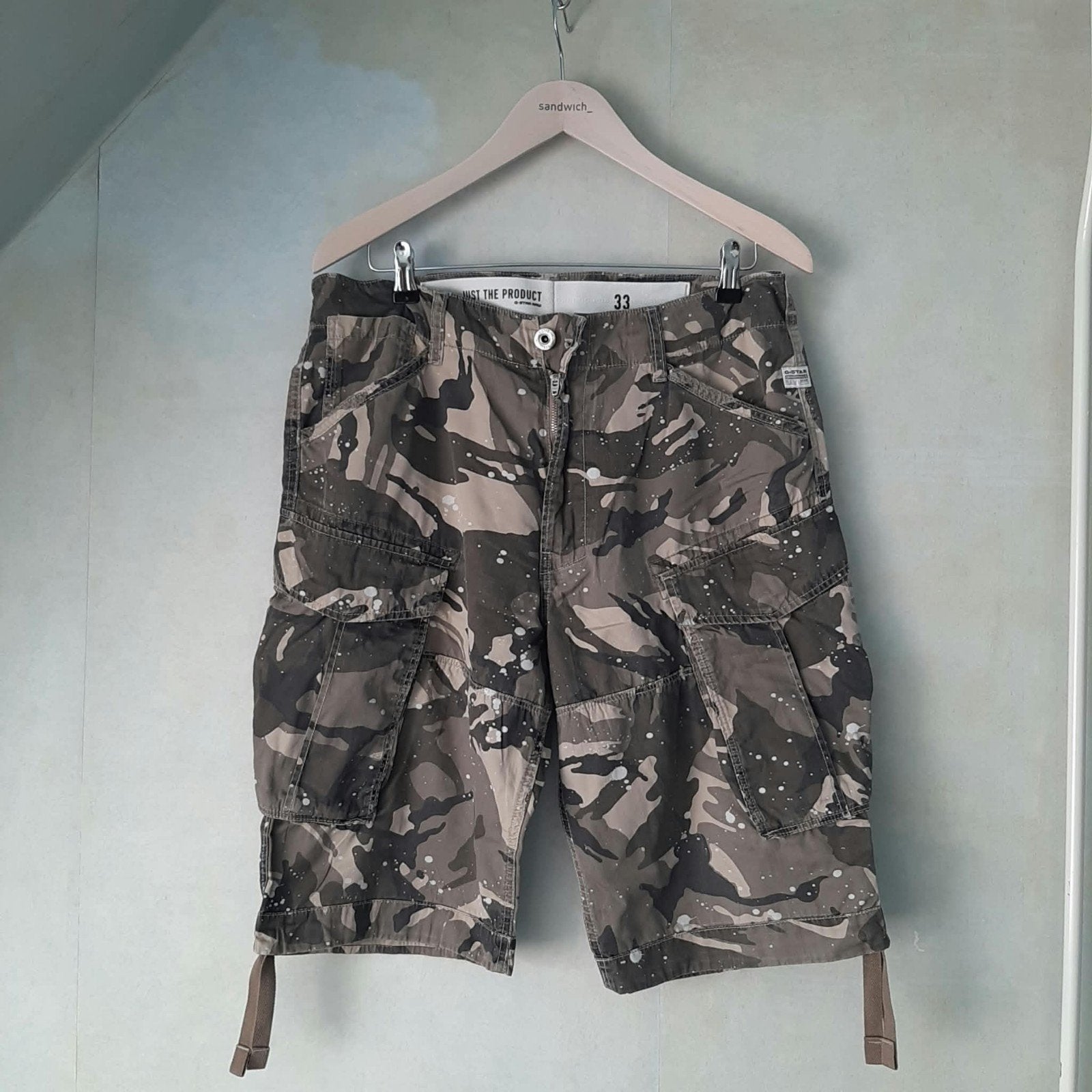 G-star korte broek, Kleding | Heren, Ophalen of Verzenden, Zo goed als nieuw, Groen