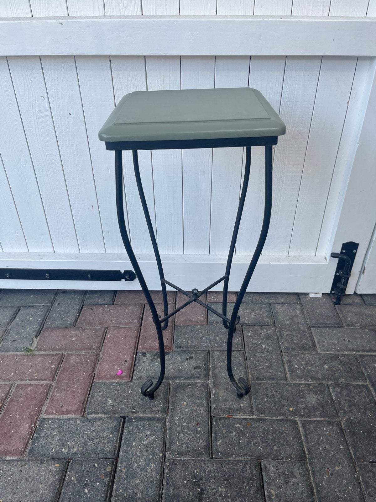 Bijzettafel / Plantentafel 30x30x72 cm, Ophalen, Minder dan 55 cm, Gebruikt, Metaal of Aluminium