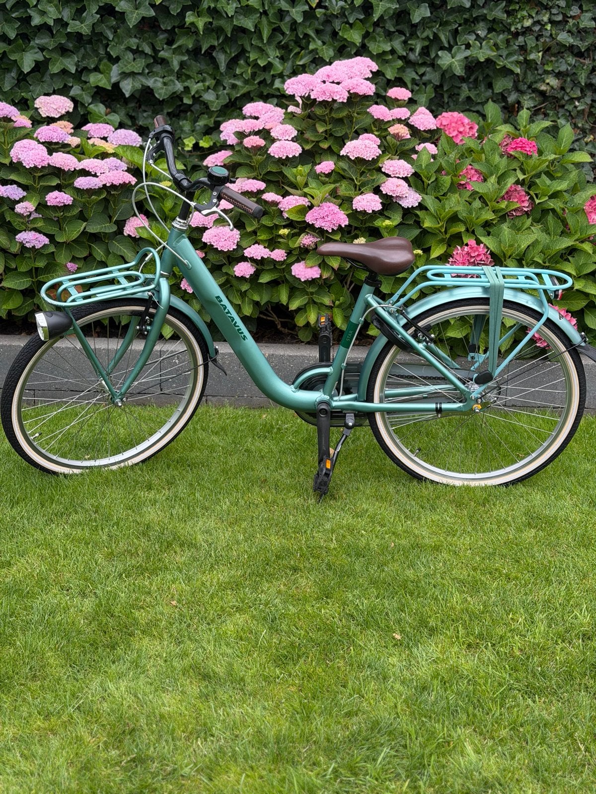Batavus Star 24 inch meisjesfiets - Blauw, 3 versnellingen, Fietsen en Brommers, Fietsen | Meisjes, Ophalen, Velgrem, Handrem