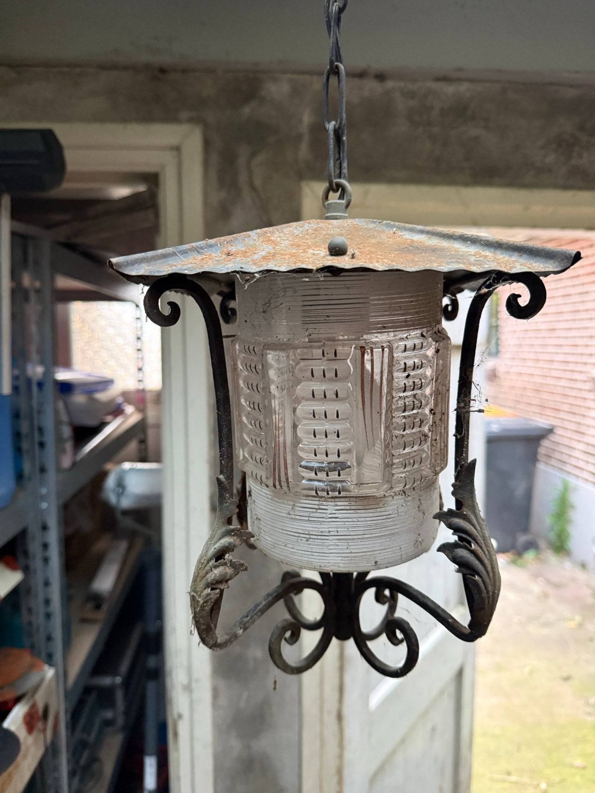 Vintage Buitenlamp / Hanglamp - Rustiek Design, Ophalen