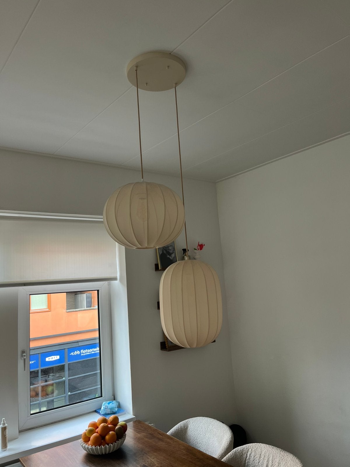 Hanglamp japandi, Ophalen, Zo goed als nieuw, Minder dan 50 cm