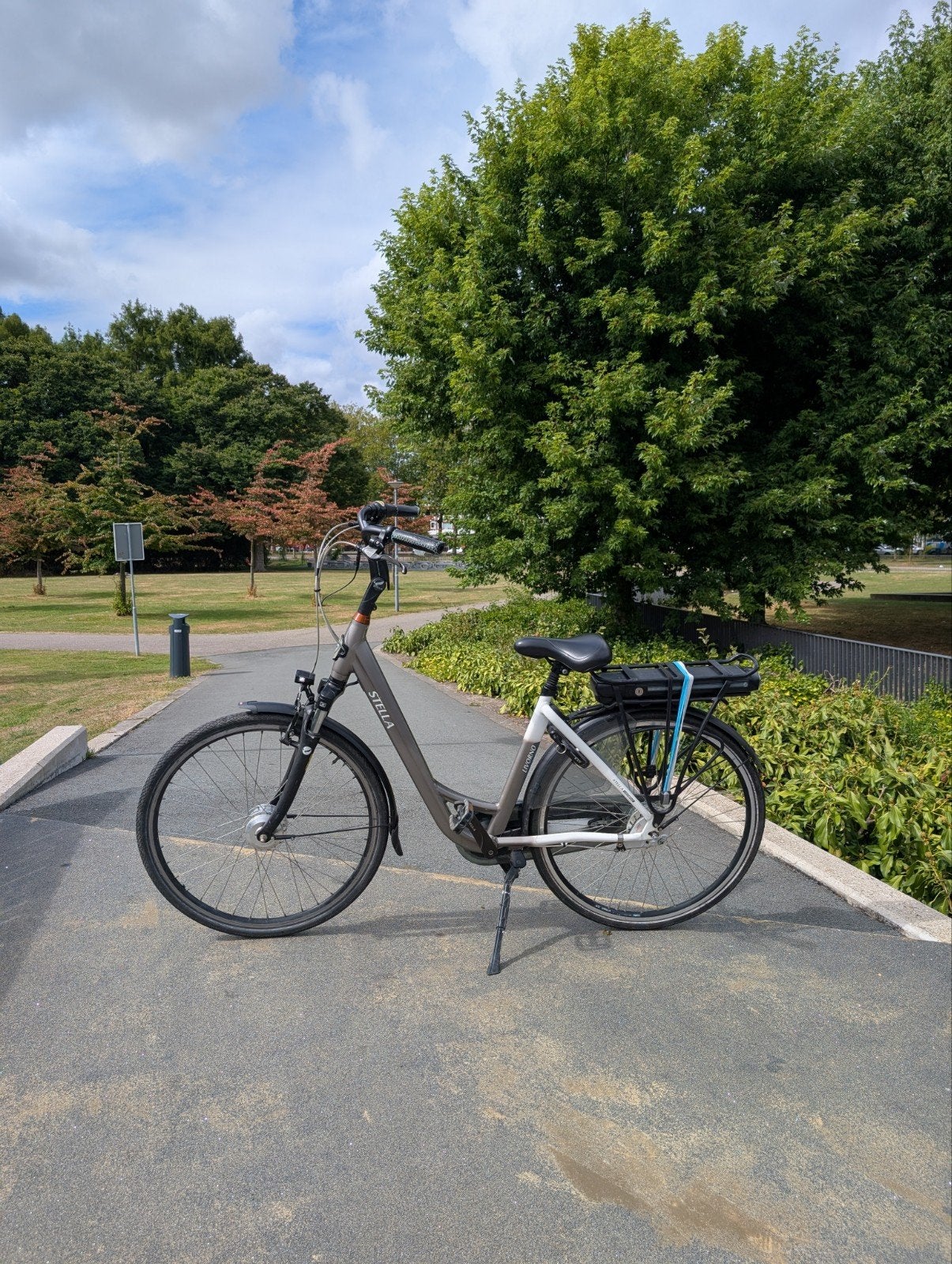 Elektrische fiets Stella in top staat, Zo goed als nieuw, 47 tot 51 cm, 50 km per accu of meer, Ophalen
