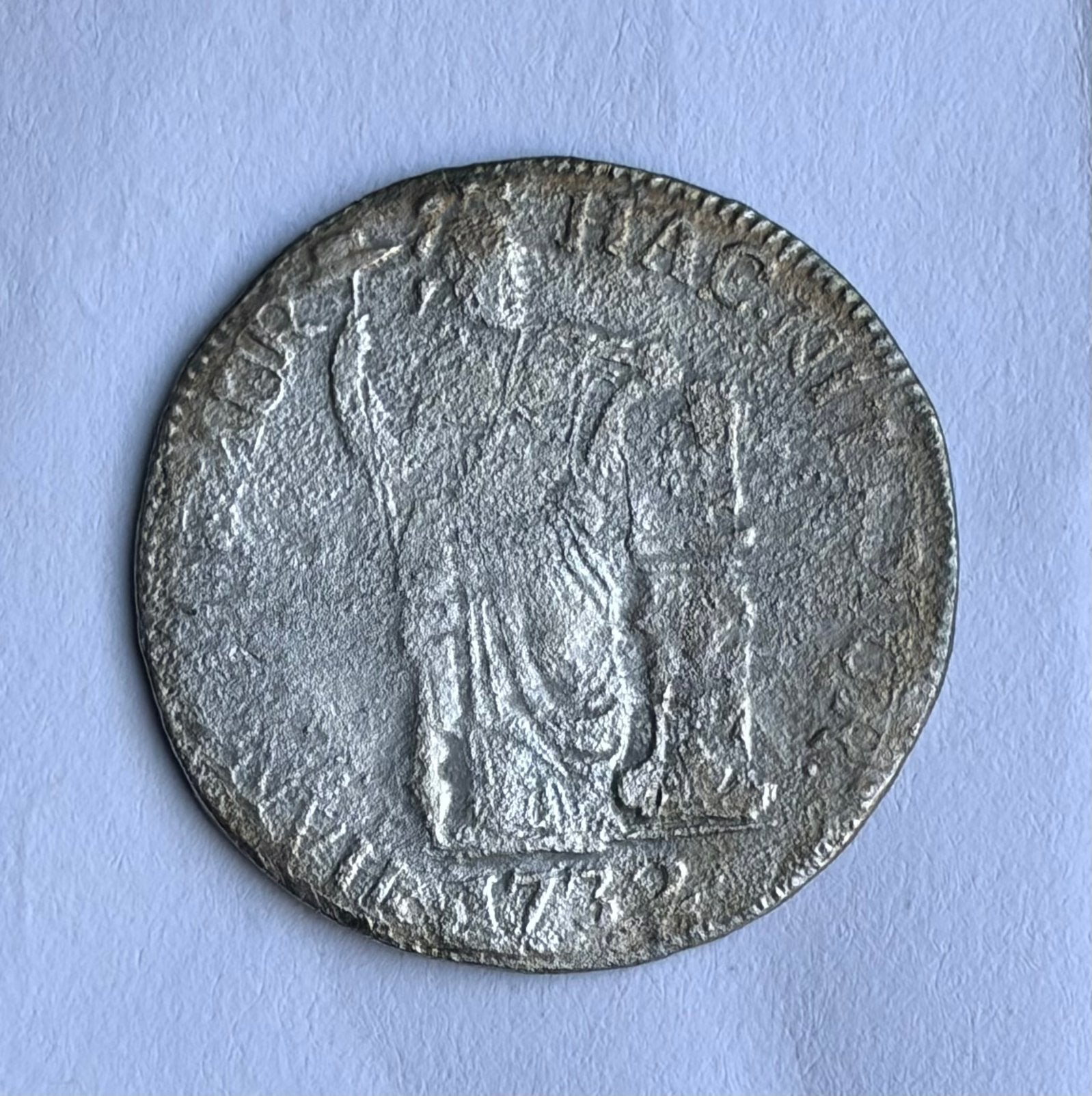 Zilveren 1 gulden West Friesland 1732, Postzegels en Munten, 1 gulden, Vóór koninkrijk, Verzenden, Zilver