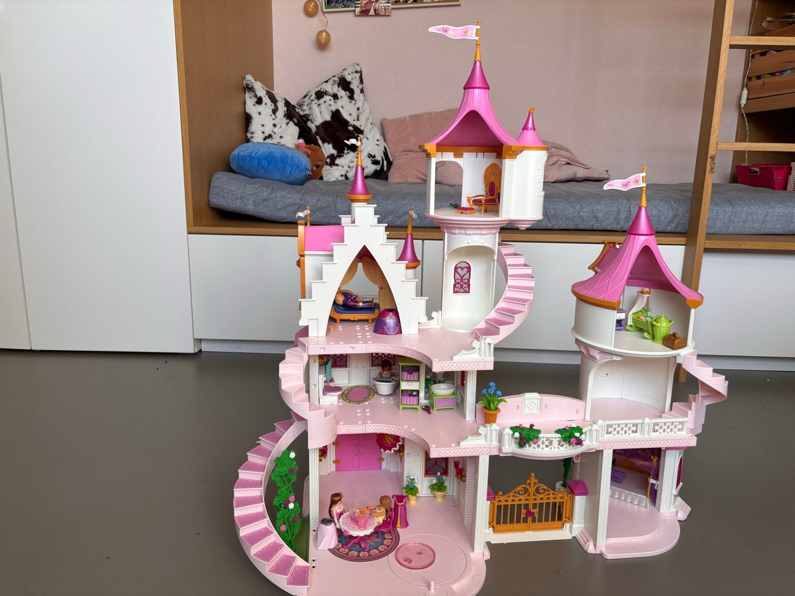 Mooi Playmobil Princess Kasteel 70447 in zeer goede staat, Ophalen, Complete set, Zo goed als nieuw, Kasteel/Fort