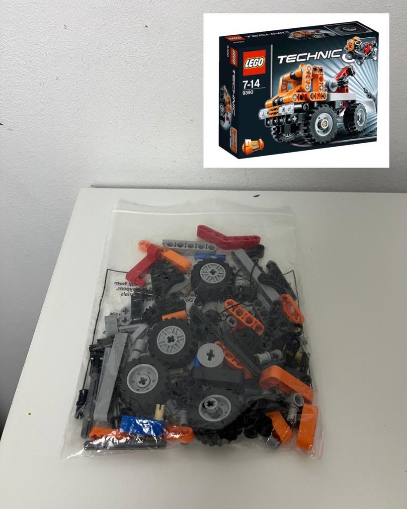 Lego technic 9390 mini tow truck 3-in-1 set, Lego, Ophalen of Verzenden, Zo goed als nieuw, Complete set