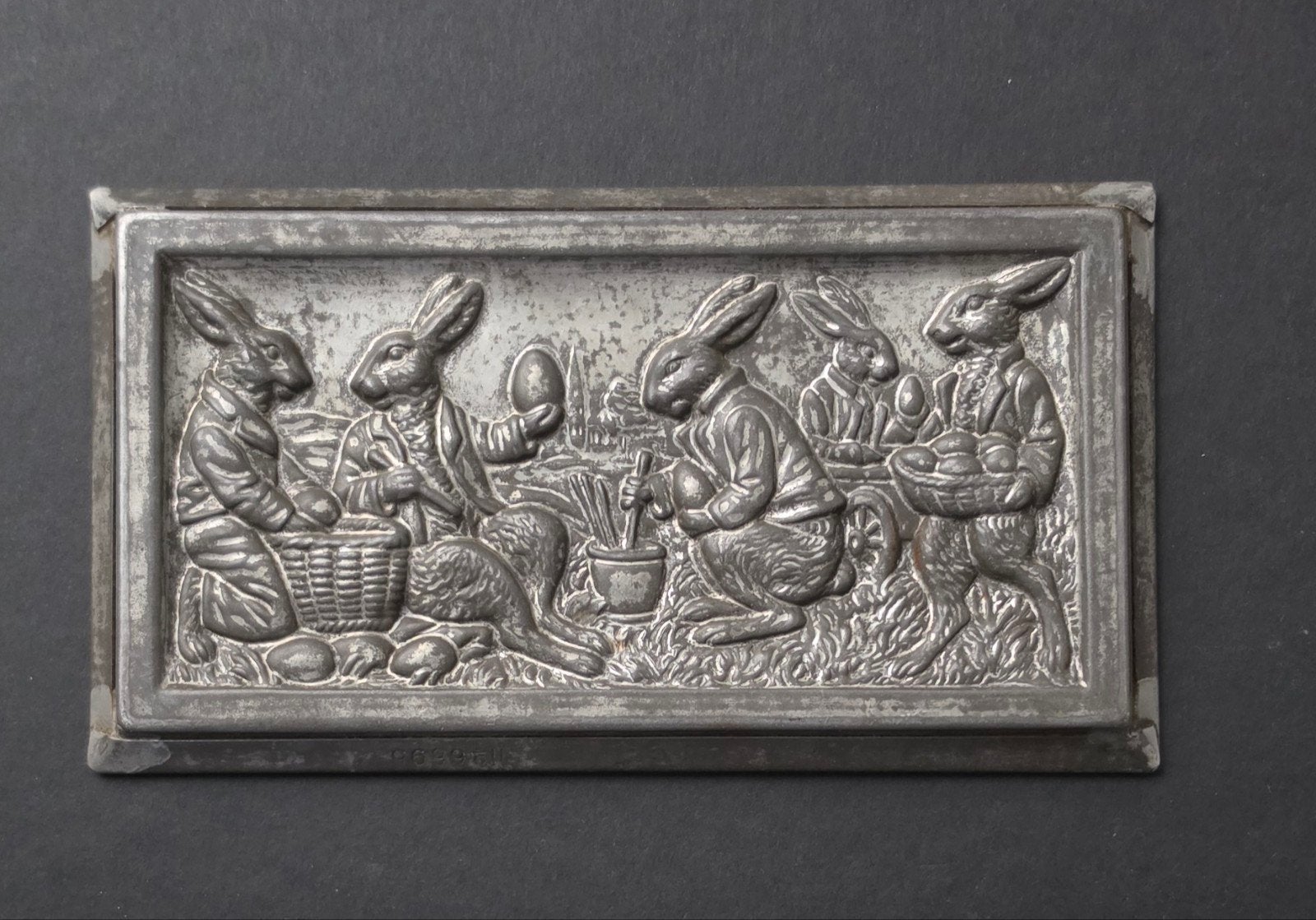 Antieke chocolade vorm, zgn. ansichtkaart, Verzenden, Gebruikt