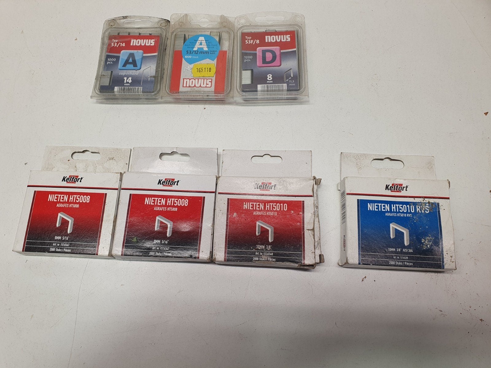 Kelfort Novus dozen met nieten ook RVS nieten, Doe-het-zelf en Verbouw, Ophalen of Verzenden, Nieuw