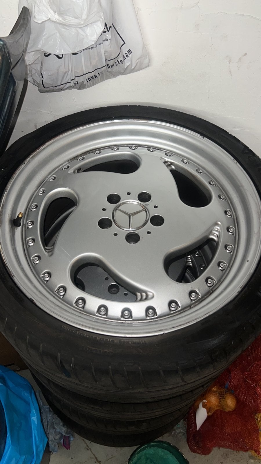 Mercedes-Benz 19 inch velgen met zomerbanden, 19 inch, Gebruikt, 255 mm, Banden en Velgen