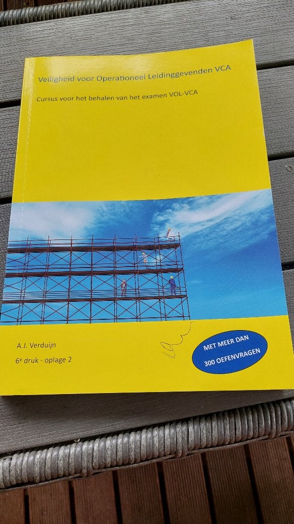VOL-VCA Cursusboek: Veiligheid Operationeel Leidinggevenden, Niet van toepassing, Nieuw, Ophalen of Verzenden, Gamma