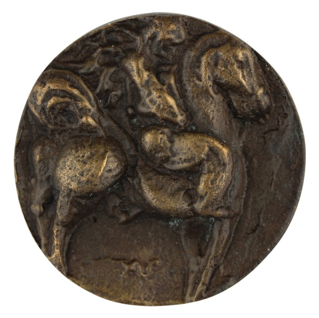 Dubbel VPK 1967 Arthur Spronken : Ruiter te Paard, Verzenden, Brons, Nederland