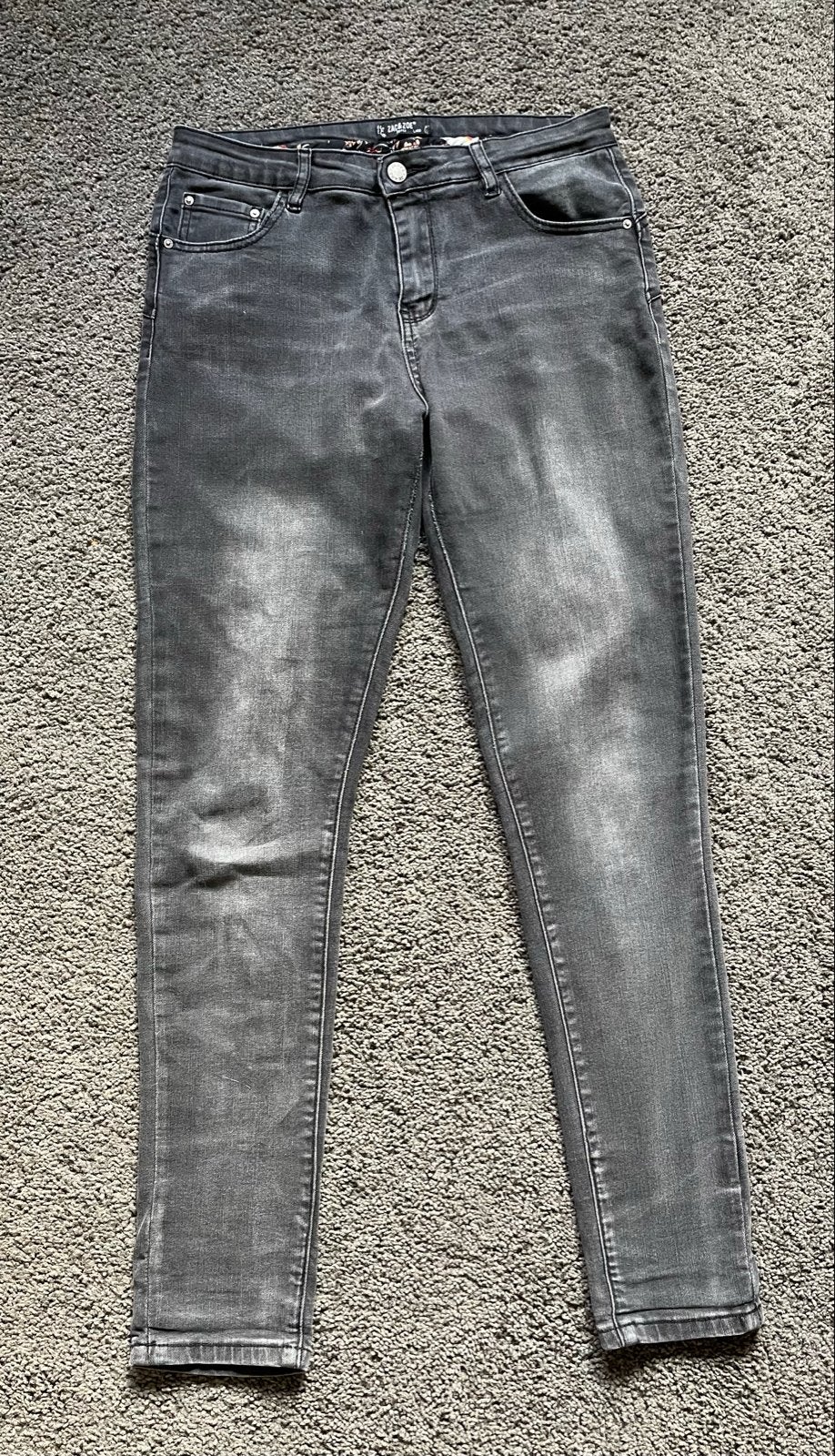 Zac&Zoe grijze skinny jeans maat L/40, Ophalen of Verzenden, Gedragen, Maat 42/44 (L), Grijs