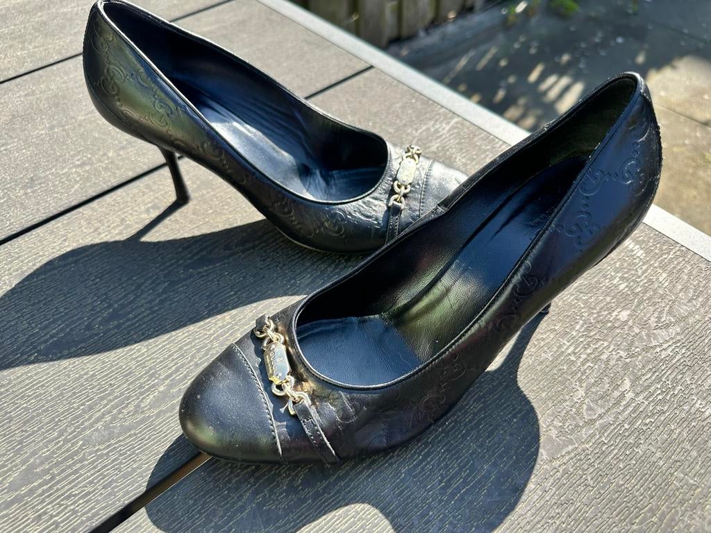 Dames Gucci hakken maat 39, Ophalen of Verzenden, Gedragen, Zwart, Pumps