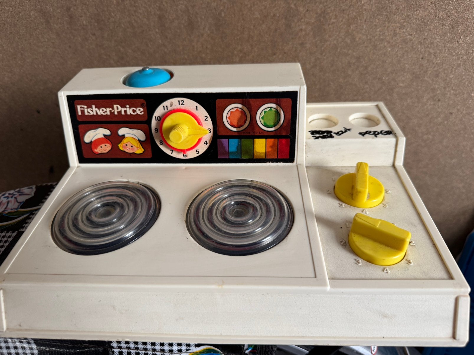 Fisher Price Vintage kookplaatje *gratis*, Ophalen of Verzenden, Zo goed als nieuw