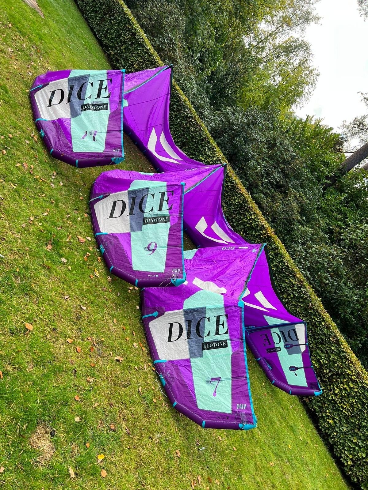 Duotone Dice set - 7m, 9m, 11m, Geen board, Ophalen of Verzenden, Zo goed als nieuw, Kite