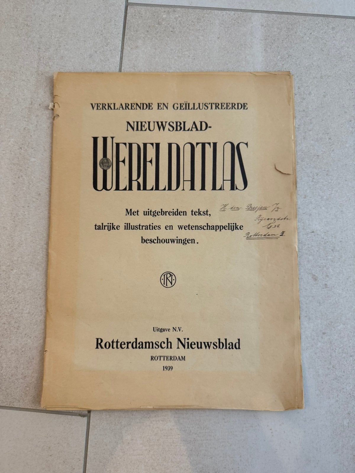 Wereldatlas 1939, Ophalen of Verzenden