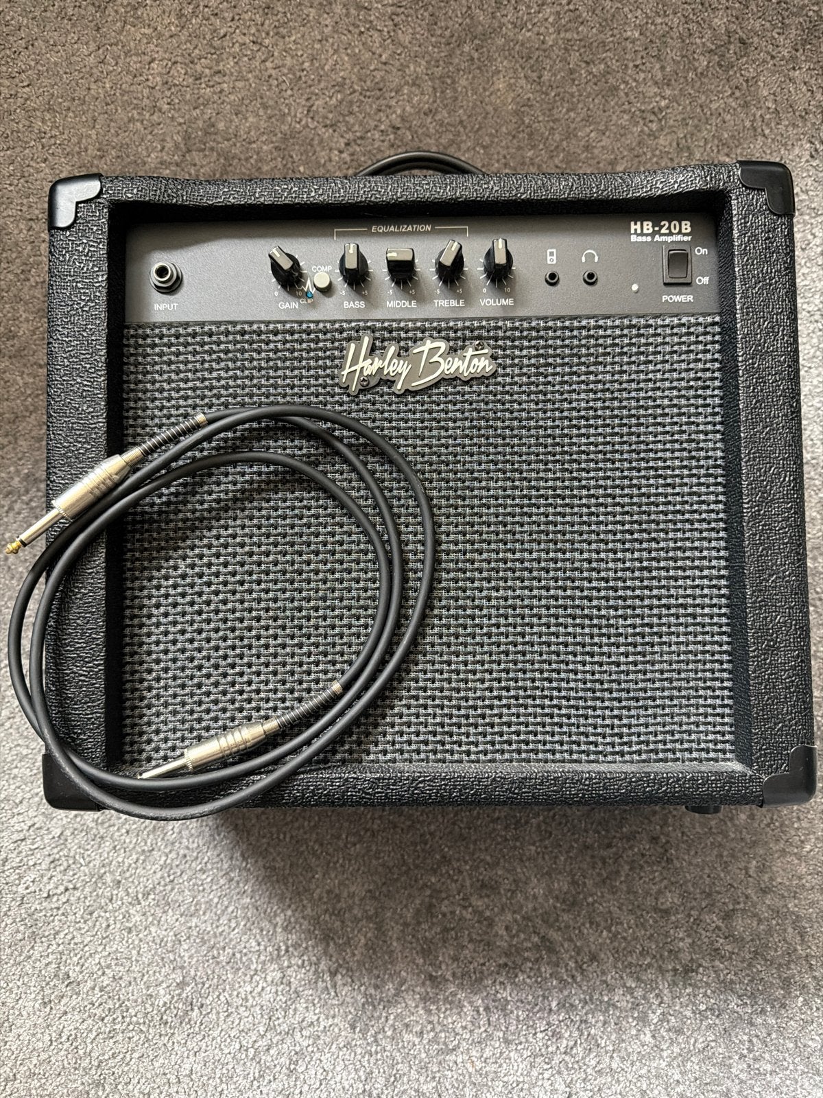 Harley Benton HB-20B Basgitaar Versterker, Muziek en Instrumenten, Versterkers | Bas en Gitaar, Ophalen of Verzenden, Zo goed als nieuw
