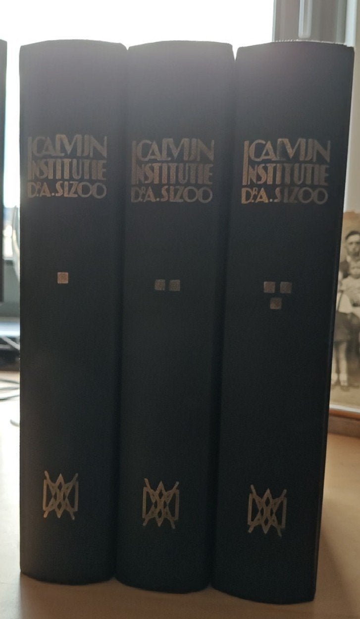 Johannes Calvijn Institutie - D.A. Sizoo (3 delen), Verzenden, Zo goed als nieuw, Johannes Calvijn, Christendom | Protestants