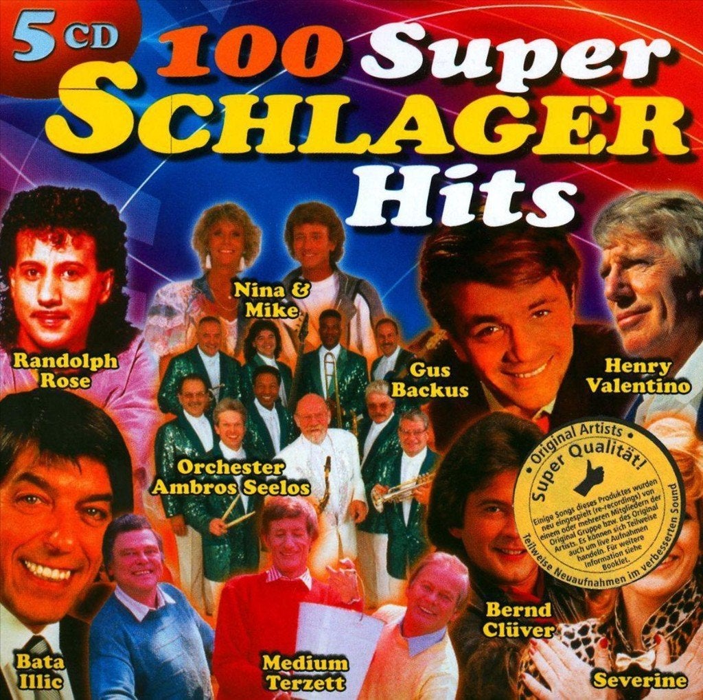 100 Super Schlager Hits 5 CD BOX Nieuw in Folie., Ophalen of Verzenden
