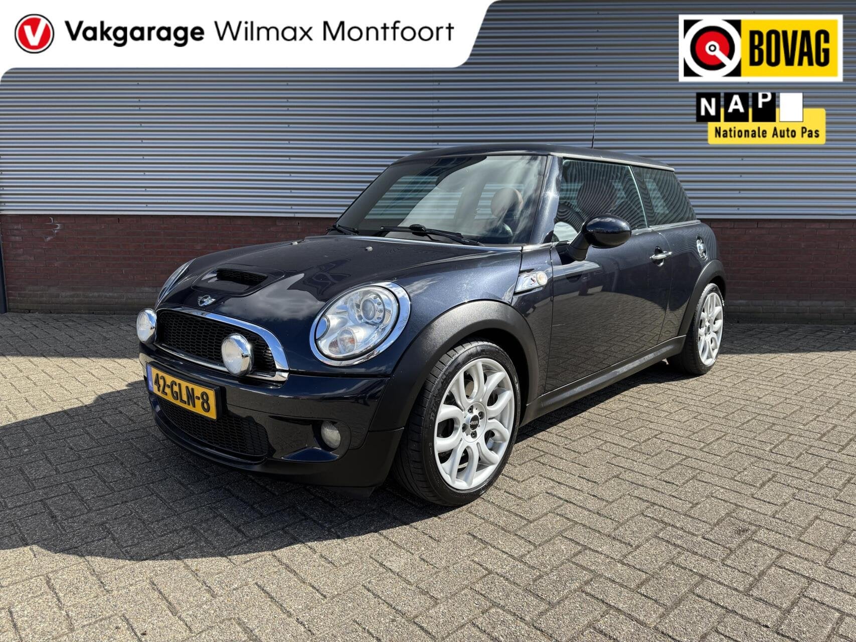 Mini Mini 1.6 Cooper S|Automaat|Leder|Cruise|Clima|Navi|Glaz, Auto's, Gebruikt, 4 cilinders, Met garantie (alle), 4 stoelen
