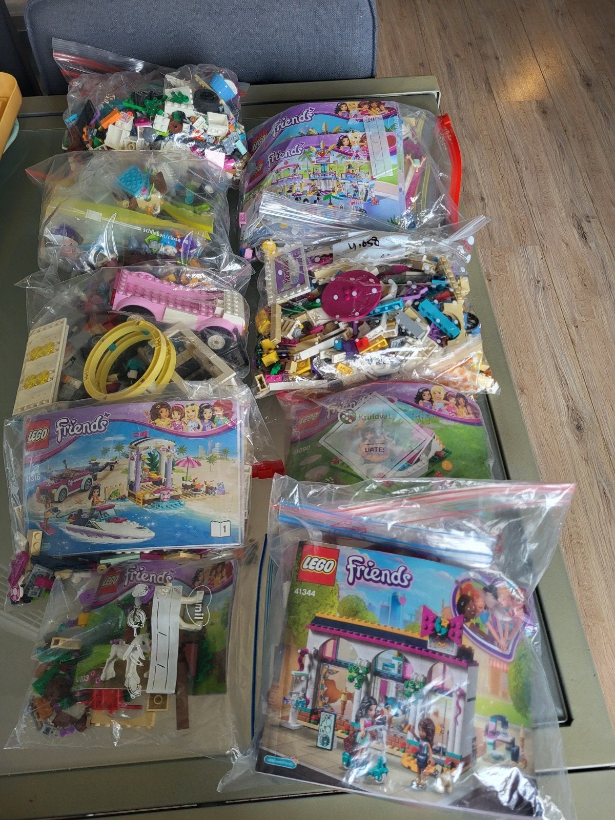 Lego Friends - Incomplete sets, minifiguren, dieren (3,5kg), Gebruikt, Lego, Friends, Ophalen of Verzenden