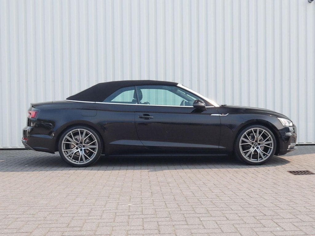 Audi A5 Cabriolet 40 TFSI 190pk S Edition | B&O | Trekhaak A, Auto's, Audi, 12 maanden, Gebruikt, 4 stoelen, Zwart