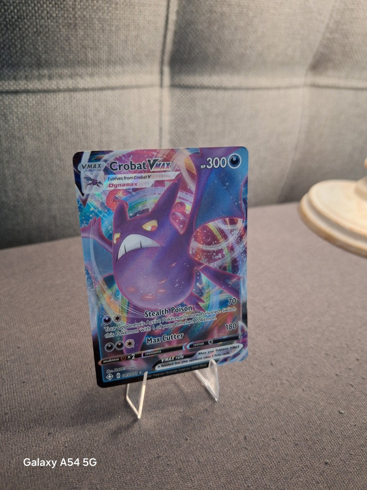 Pokémon Crobat VMAX (Full Art) - Losse Kaart, Hobby en Vrije tijd, Verzamelkaartspellen | Pokémon, Ophalen of Verzenden, Zo goed als nieuw